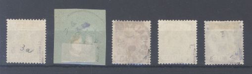 Dt. Kolonien Ostafrika, gestempelter Posten aus Mi.Nr. 1-5, geprüft