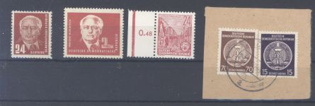 DDR, kleiner ** bzw. Briefstück Posten, alle Werte geprüft BPP