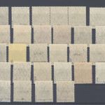 Saargebiet Sarre Ausgaben, ** Posten auf 3 Steckkarten