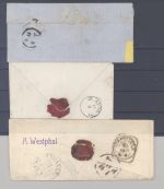 Thurn & Taxis, 3 Briefe mit verschiedenen Silbergroschenfrankaturen