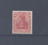 Dt. Reich Michel Nummer 86 II f, 10 Pfg. Freimarke 1915 **, geprüft BPP