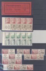 Dt. Reich, ** Posten Zusammendrucke aus WHW 1937 auf 3 Steckkarten