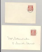 Dt. Bes. 2. WK Kanalinseln, 10 verschiedene Belege als Posten