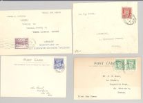 Dt. Bes. 2. WK Kanalinseln, 10 verschiedene Belege als Posten