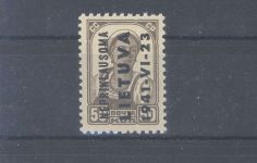 Dt. Bes. 2. WK Litauen Michel Nummer 7 mit beidseitigem Aufdruck **