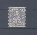 Schweiz Michel Nummer 25, 30 C. 1862 ungebraucht *, Befund Taybaudi