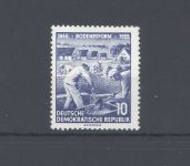 DDR Michel Nummer 482 YII, 10 Pfg. 1955 ungebraucht *, geprüft BPP