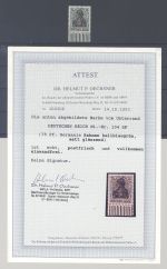 Dt. Reich Michel Nummer 104d, 75 Pfg. 1917 ** Unterrand, FA BPP