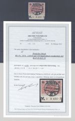 Dt. Reich Michel Nr. 118b, 2,50 Mark 1920 mit HAN gestempelt, FA BPP