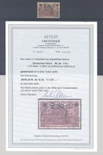 Dt. Reich Michel Nummer 118c, 2,50 Mark 1920 gestempelt, FA BPP