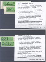 DDR Dienst, umfangreicher Posten auf 4 Steckkarten