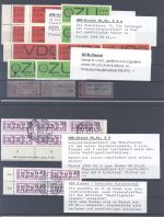DDR Dienst, umfangreicher Posten auf 4 Steckkarten