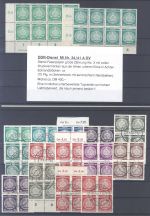 DDR Dienst, umfangreicher Posten Viererblöcke auf 5 Steckkarten
