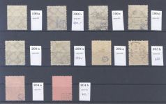 Dt. Reich, gestempelter Posten Farben Michel Nummer 199-204 gp. Infla