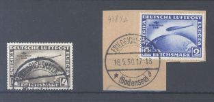 Dt. Reich Michel Nummer 438-39, Südamerikafahrt 1930 gestempelt