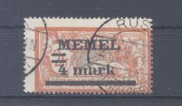 Memel Michel Nummer 31 Iy PF I, 4 Mark 1920 gestempelt, gp. BPP