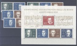 Bund Michel Nummer 204-325, Jahre 1955-59 **