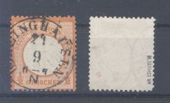 Dt. Reich Michel Nummer 14-15, Freimarken 1872 gestempelt, 15 gp.
