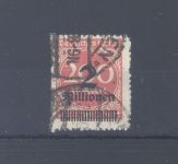Dt. Reich Michel Nummer 309 Ba, 200 Mio. Freimarke 1923 gestempelt, gp. Infla
