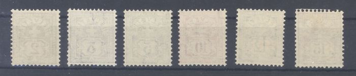 Schweiz Michel Nummer 82-87, Freimarken 1906 */**