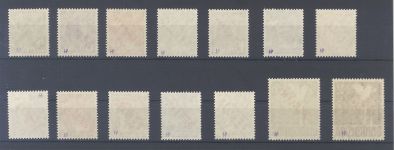 Berlin Michel Nummer 21-34 Rotaufdruck 1949 **