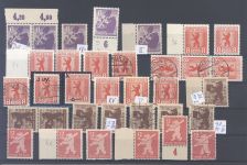 SBZ, umfangreicher Posten Berliner Bären 1945 auf 3 Steckkarten