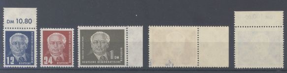 DDR Michel Nummer 251-55 Pieck 1950 **