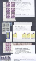 DDR, **/gestempelter Posten mit 10 Besonderheiten