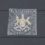 Württemberg Michel Nummer 15 I, 18 Kreuzer 1859 gestempelt