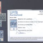 Bizone, ** Posten Farben aus Michel Nr. 36-51, signiert - Befund ArGe