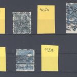 Bizone, gestempelter Posten Farben aus Michel Nr. 36-51, signiert ArGe