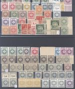 SBZ, ** Posten mit vielen geprüften Werten auf 2 Steckkarten