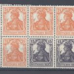 Dt. Reich Heftchenblatt HBL 16 bb A O, Germania ungebraucht *, FA BPP