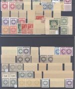 SBZ, ** Posten mit vielen geprüften Werten auf 2 Steckkarten