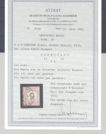Dt. Reich Michel Nummer 30, 9 Kreuzer 1874 alter Taxisstempel, FA BPP