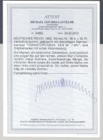 Dt. Reich, Zehnerblock Michel Nummer 50b, 50 Pfg. gestempelt, FA BPP