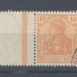 Dt. Reich Zusammendruck Mi.Nr. RL 1.1, Germania gestempelt, FA BPP