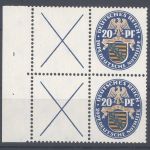 Dt. Reich Heftchenblatt Michel Nummer 43 B, Nothilfe 1925 **, FA BPP