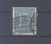Dt. Reich Michel Nummer 179, 15 Pfg. Freimarke 1921 gestempelt, gp. Infla
