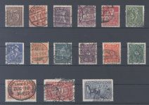 Dt. Reich Michel Nr. 177-96 weitgehend komplett gestempelt, gp. Infla