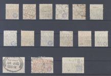 Dt. Reich Michel Nr. 177-96 weitgehend komplett gestempelt, gp. Infla