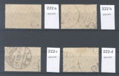 Dt. Reich Mi.Nr. 222a-d, 400 Mark Freimarke 1922 gestempelt gp. Infla