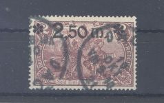 Dt. Reich Michel Nummer 118a, 2,50 Mark 1920 gestempelt, gp. BPP