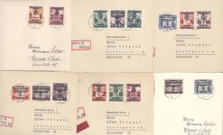 Dt. Bes. 2. WK Generalgouvernement, 12 Belege aus Michel Nr. 14-39