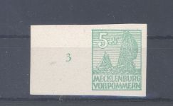 SBZ Michel Nummer 32xb, 5 Pfg. Freimarke 1946 **, geprüft BPP