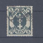 Danzig Michel Nummer 108 Y, 5 Mark 1922 gestempelt, geprüft BPP