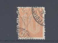 Dt. Reich Dienst Michel Nummer 65, 10 Pfg 1921-22 gestempelt, FA BPP