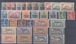Memel Michel Nummer 1-33, Freimarken 1920 */**