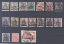 Saargebiet Michel Nummer 1-17, Sarre 1920 gestempelt, 16 geprüft