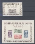 Saarland Block 1-2, Hochwasserblockpaar 1948 **
